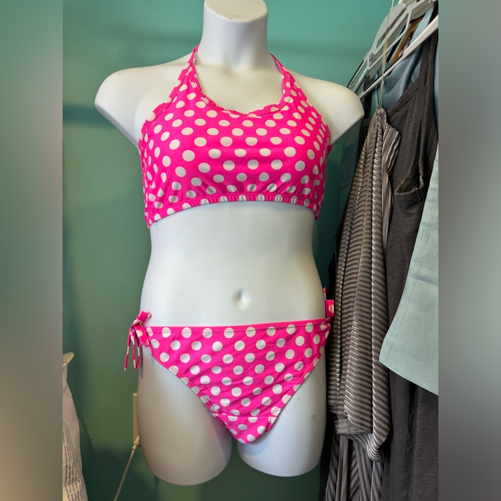 Ruby Love Bubbles Period Tankini Set XL Pink